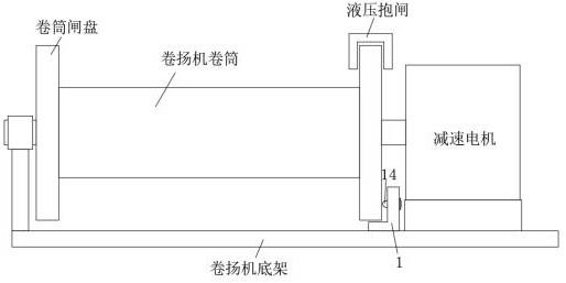 一种卷扬机卷筒闸盘自动保护装置的制作方法