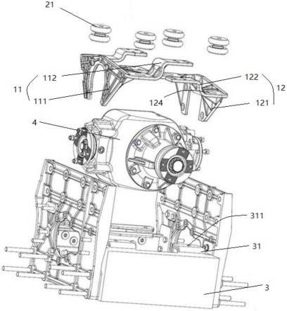 一种越野车主减速器悬置系统的制作方法