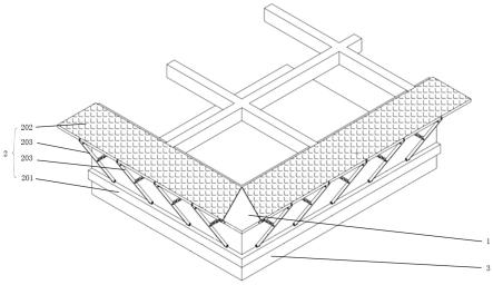 高层建筑悬挑结构层的施工平台的制作方法