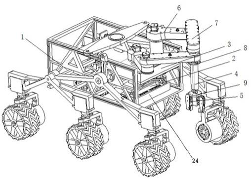 一种并联机械手火星车