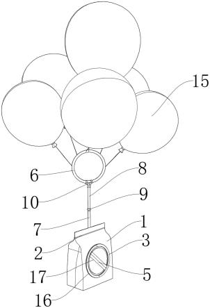 一种包含支架的气球包装