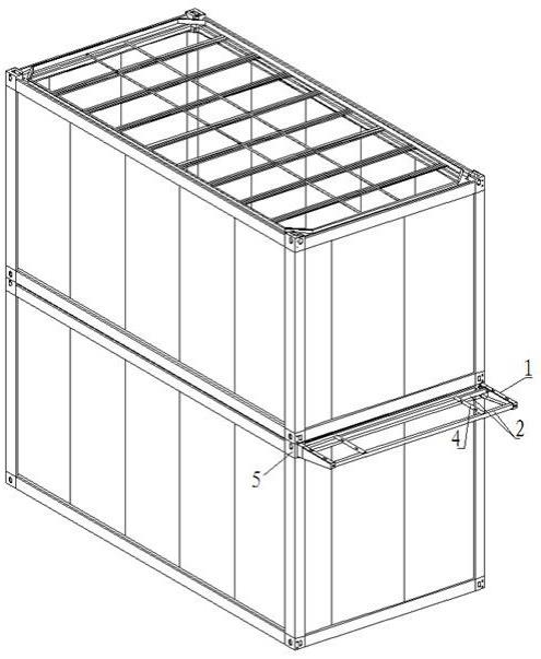 一种集装箱房通长式空调支架的制作方法