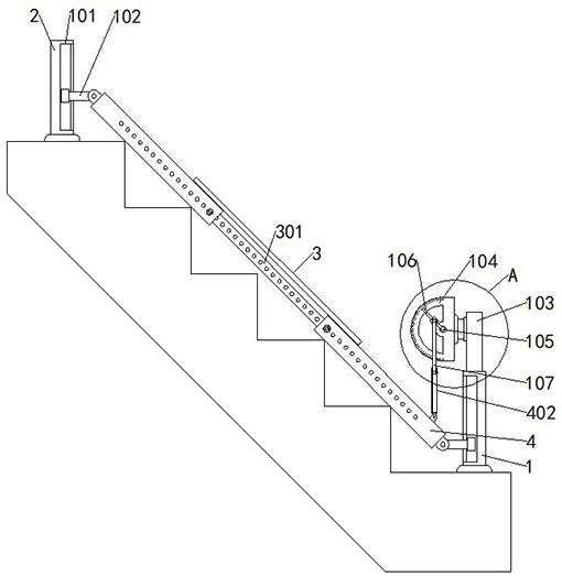 一种便于测量楼梯角度的测量尺的制作方法