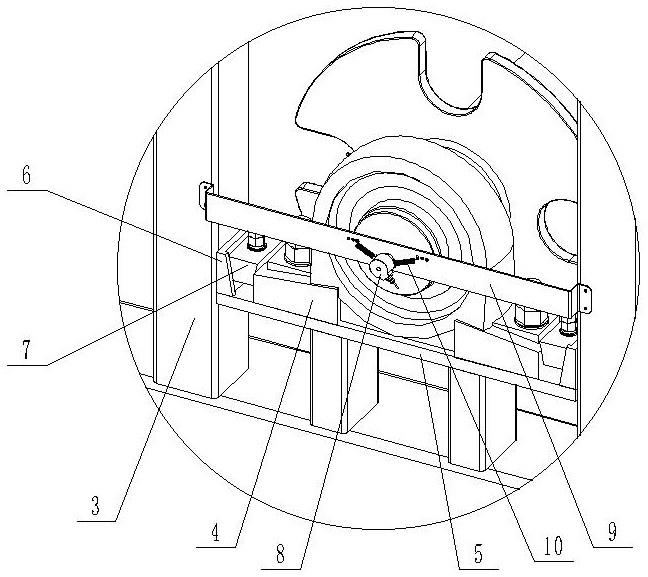 一种垂直循环车库的同心轴定位测速装置的制作方法