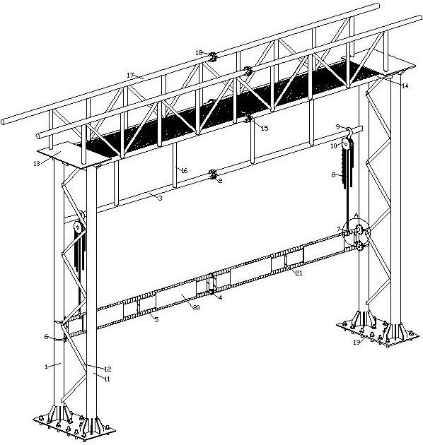吊装式公路限高架的制作方法