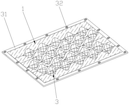 一种三层结构的伪装迷彩遮阳网的制作方法