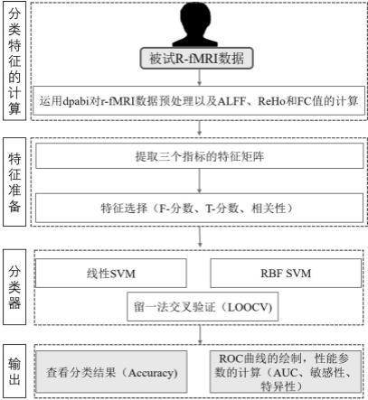 一种基于特征选择和SVM的脑部疾病患者分类系统和方法