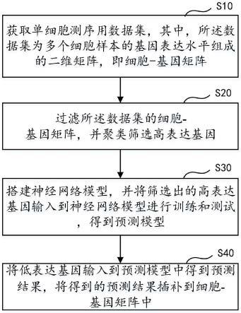 基于深度学习的单细胞测序基因表达数据插补方法和系统