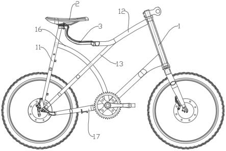 一种可调节坐垫位置的自行车的制作方法
