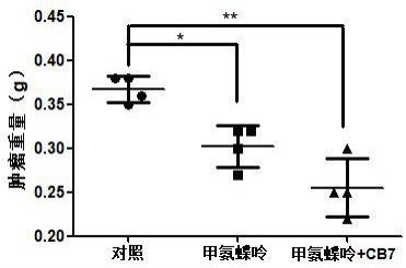 CB7在增敏甲氨蝶呤对治疗肝癌药物中的应用的制作方法