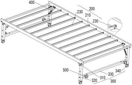 一种便于折叠移动的床架的制作方法