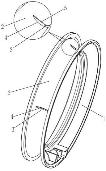 一种风筝轮上绕线结构的制作方法