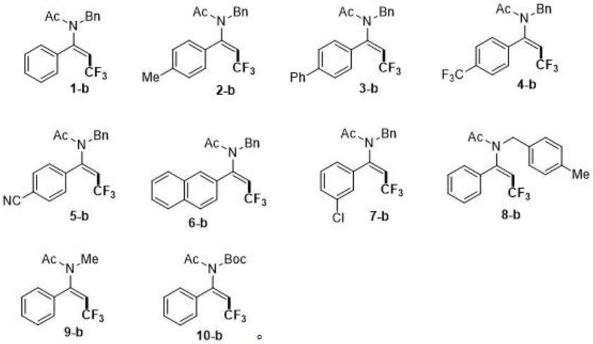 一种E型β-三氟甲基烯酰胺化合物及其电化学氧化合成方法