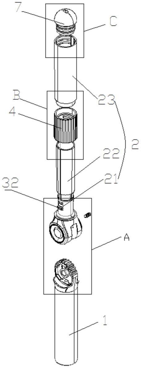 把手结构及清洁工具的制作方法