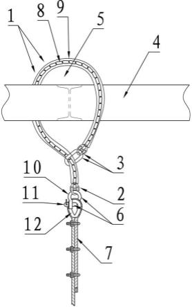 一种钢丝绳绝缘快速悬挂装置的制作方法