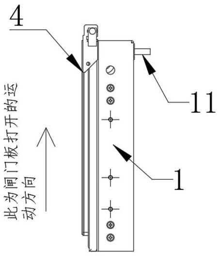 一种带防夹手功能的平动闸门的制作方法