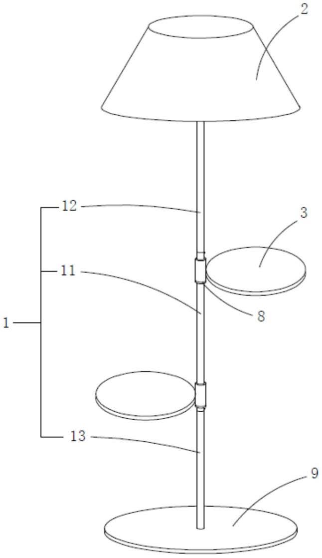 一种改进型可伸缩落地灯的制作方法