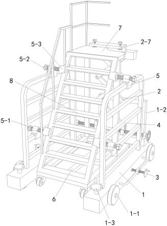 一种飞机站位工作梯焊接工装的制作方法