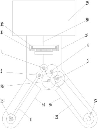 用于田园管理机的竖直轴四驱驱动装置的制作方法