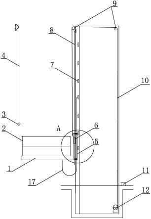 带升降台的加装电梯井的制作方法