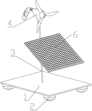 一种太阳能风力发电机模型