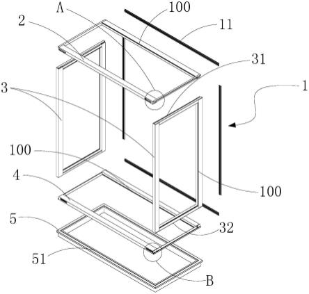 一种卡接式组装铝型材框架柜的制作方法