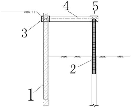 一种支护桩与支撑板组合支护结构的制作方法