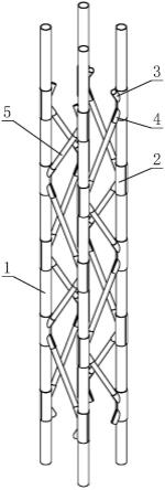 一种易折杆连接件及桁架玻璃钢易折杆的制作方法