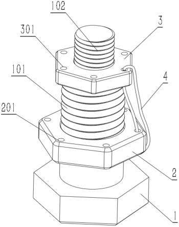 一种防松脱的变径螺栓螺母紧固件的制作方法