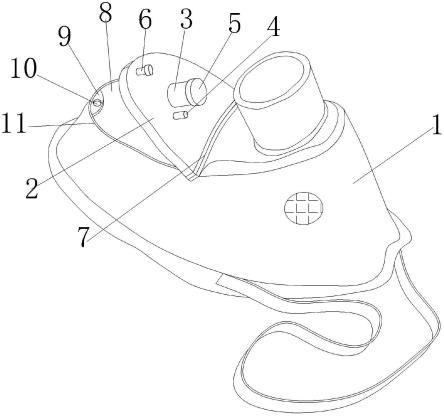 一种呼吸内科用喷药输氧呼吸面罩的制作方法
