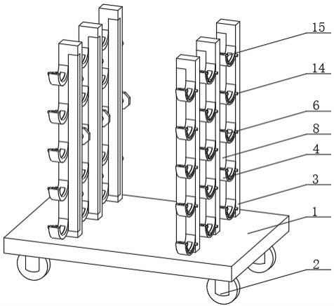 一种用于房建的稳固型钢管输送架的制作方法