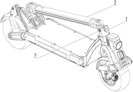 折叠滑板车用辅助固定结构的制作方法