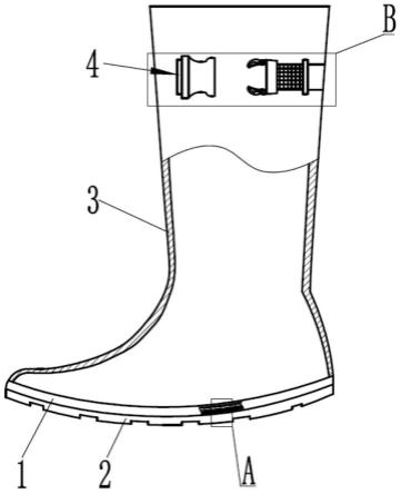 一种防进水雨鞋的制作方法