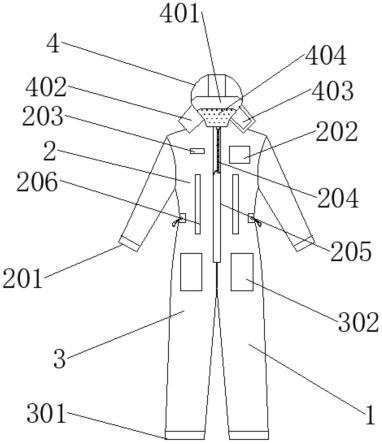 一种使用便捷的医用隔离服的制作方法