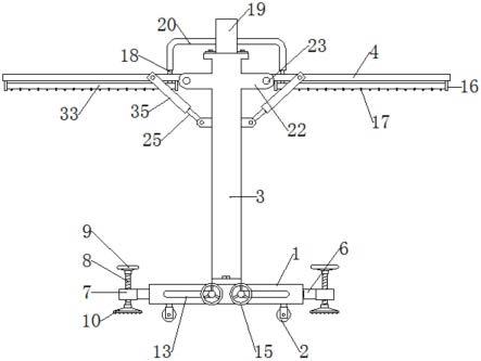 一种建筑施工用降尘喷淋架的制作方法