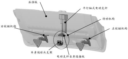 一种电动后挡板传动系统和车辆的制作方法