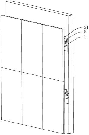 带肋加强的保温装饰建筑外墙的安装结构的制作方法