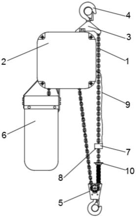 一种可调节上限位置的双链电动葫芦的制作方法