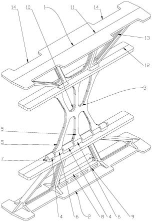 折叠式连接件及应用该连接件的空腔模块的制作方法
