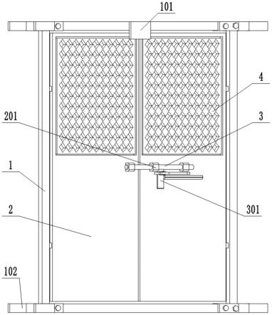 一种建筑工程施工升降机的防护门的制作方法