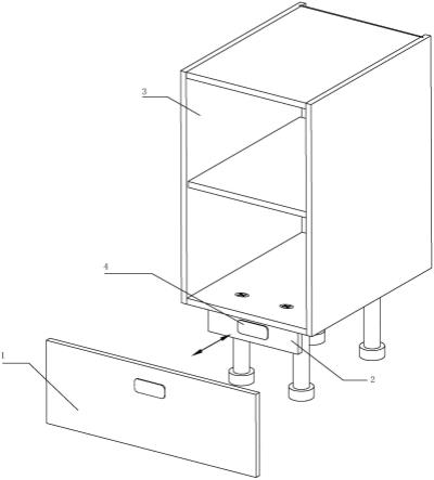一种适老厨柜踢脚板的结构的制作方法