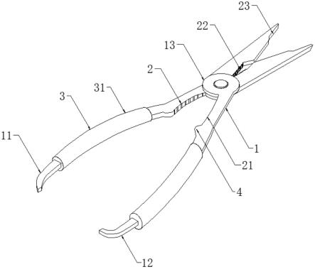 一种拆螃蟹用尖嘴钳的制作方法