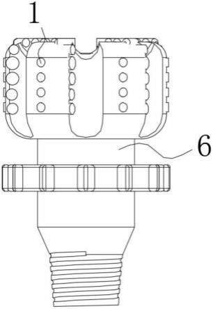 一种防掉块卡钻的PDC钻头的制作方法