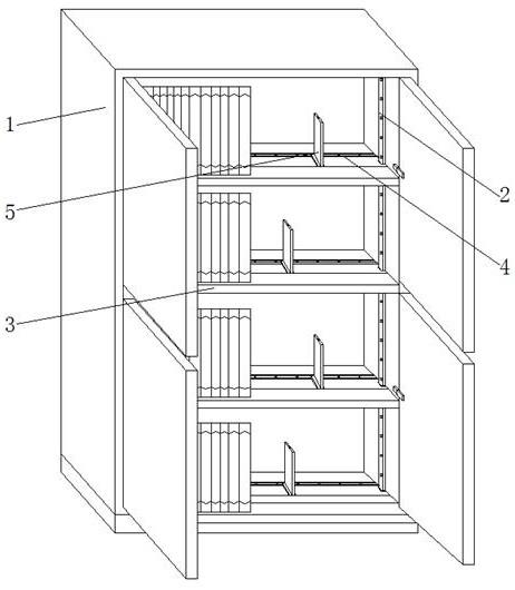 一种档案管理放置柜的制作方法