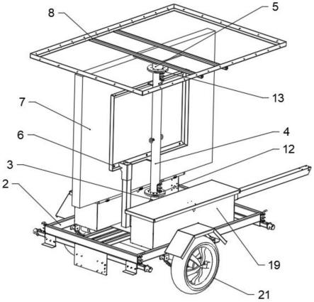 一种太阳能LED交通诱导屏拖车的制作方法