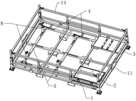一种轨道车辆受电弓可循环利用包装箱的制作方法