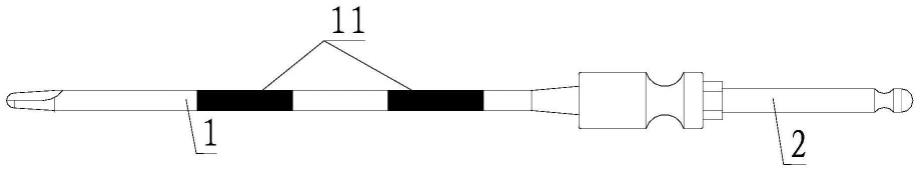 椎弓根钉道深度测量定位针的制作方法