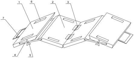 一种便携式可折叠过床板的制作方法