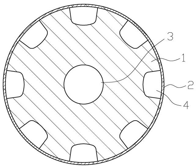 一种外螺旋沟槽内中空滤棒的制作方法