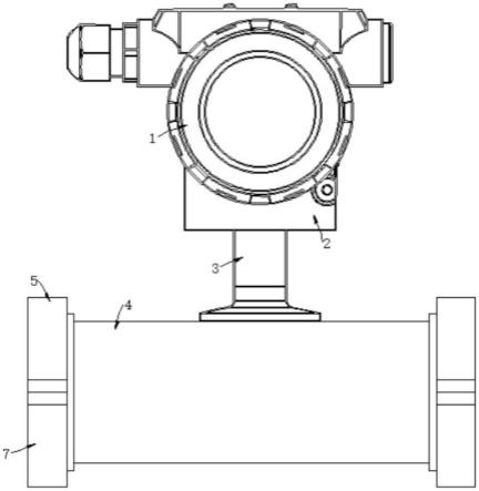 一种涡轮流量计连接结构的制作方法
